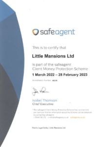Safe Agent - Little Mansions client money protection 2022-2023